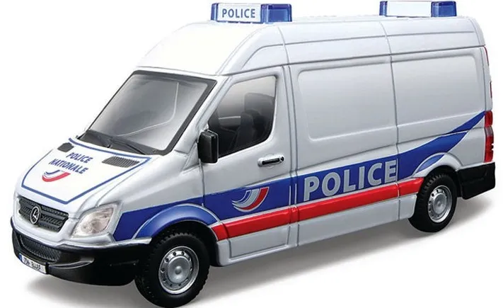 Bburago - модел на кола 1:50 - Автомобил за спешни случаи Police, асортимент 3