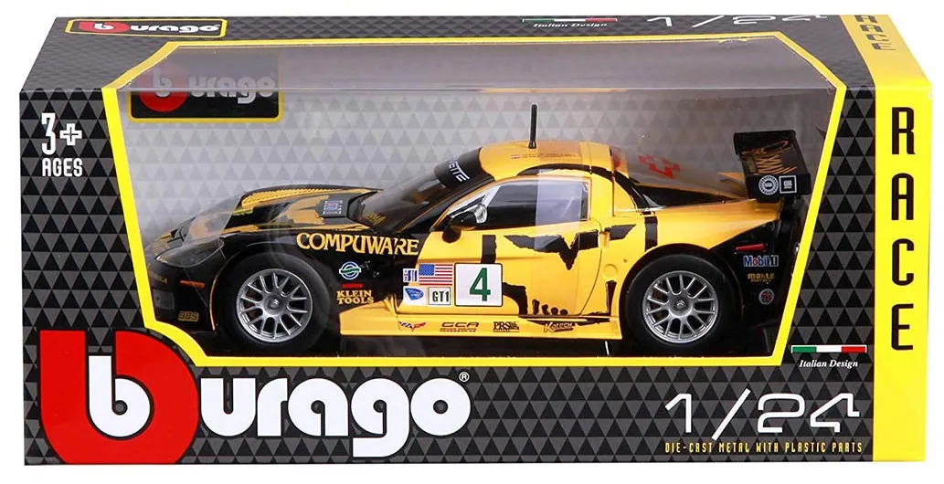 Bburago Race - модел на кола 1:24 - Chevrolet Corvette C6R 2