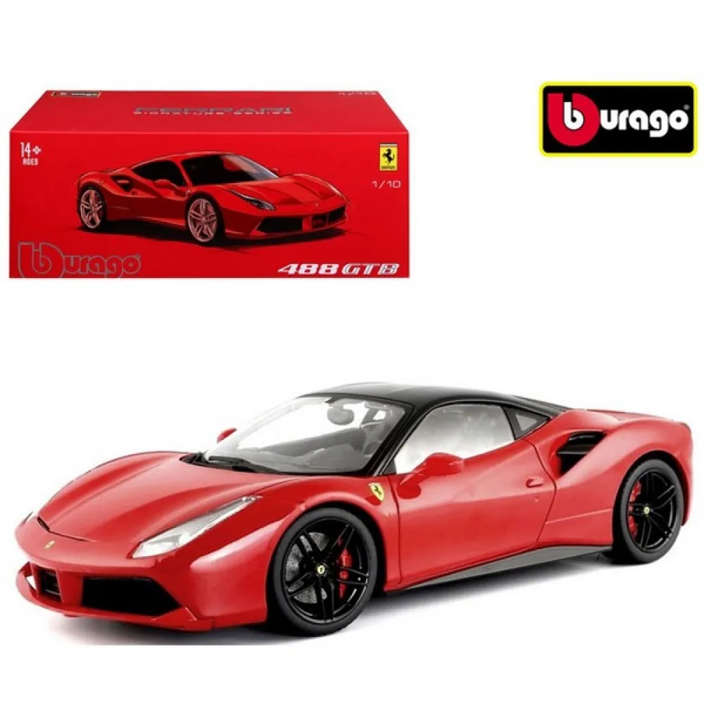Bburago Ferrari - модел на кола 1:18 - Ферари 488 GTB  1