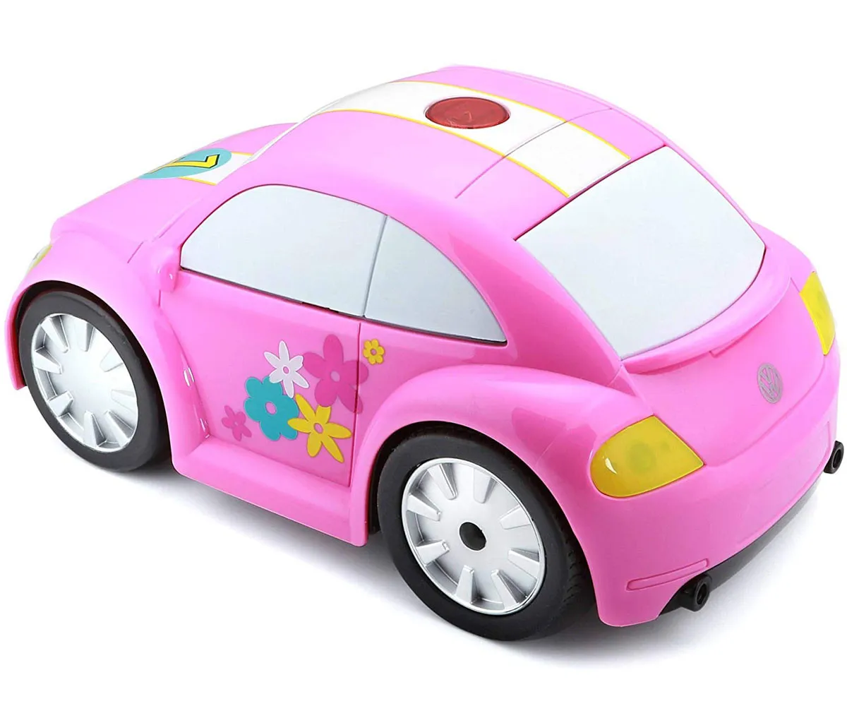 Bburago Junior - Радиоуправляема количка VW Beetle, розова  3