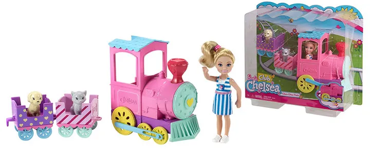 Кукла Barbie/Барби - Игрален комплект, Челси с влакче 3