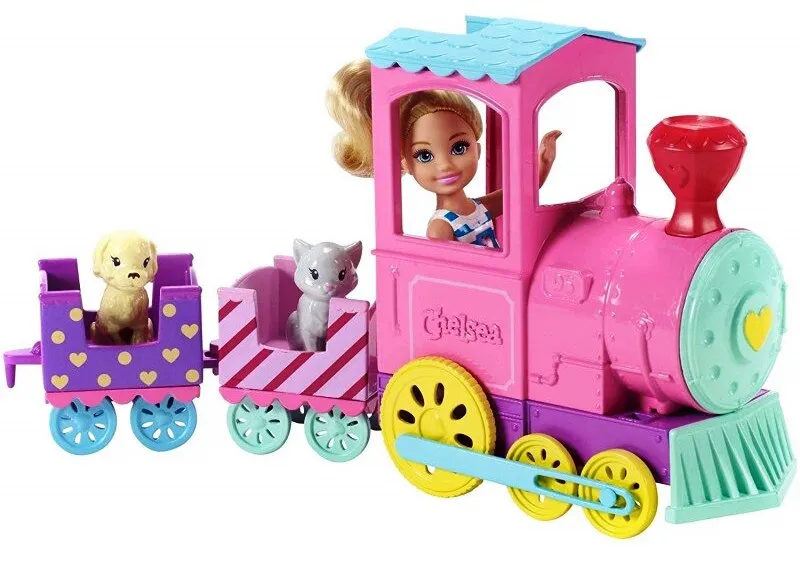 Кукла Barbie/Барби - Игрален комплект, Челси с влакче 4