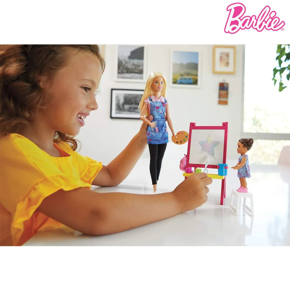 Кукла Barbie/Барби - Игрален комплект Учител по рисуване 3