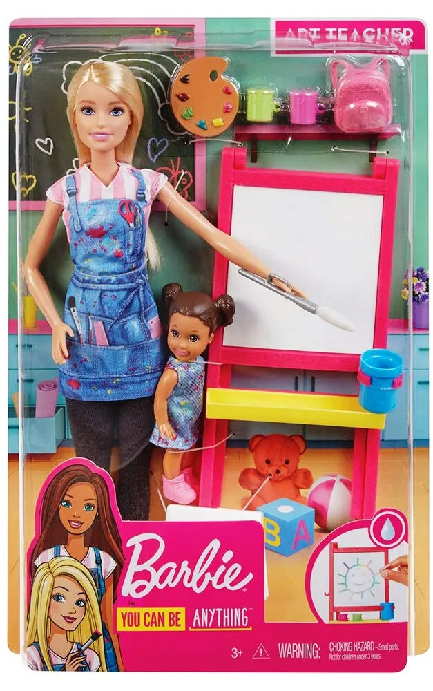 Кукла Barbie/Барби - Игрален комплект Учител по рисуване 6