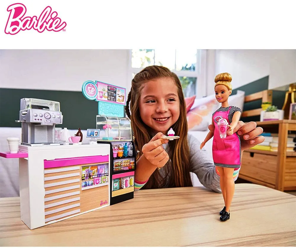 Кукла Barbie/Барби - Игрален комплект за приготвяне на кафе 2