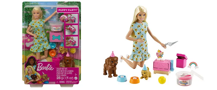 Кукла Barbie/Барби - Игрален комплект: Парти с кученца 7