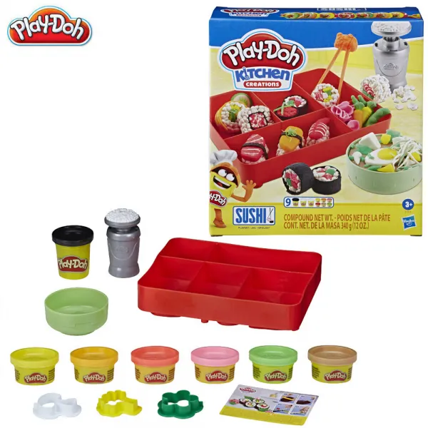 Play Doh пластелин - Комплект за Суши 1