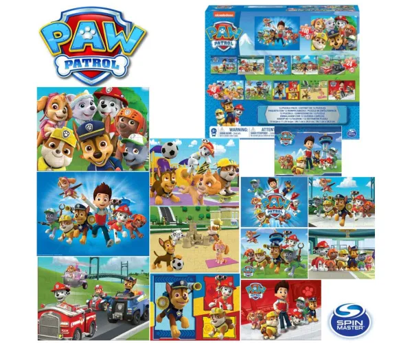  Пес Патрул/ Paw Patrol - Комплект от 12 пъзела, 24 - 48 - 100 елемента 1