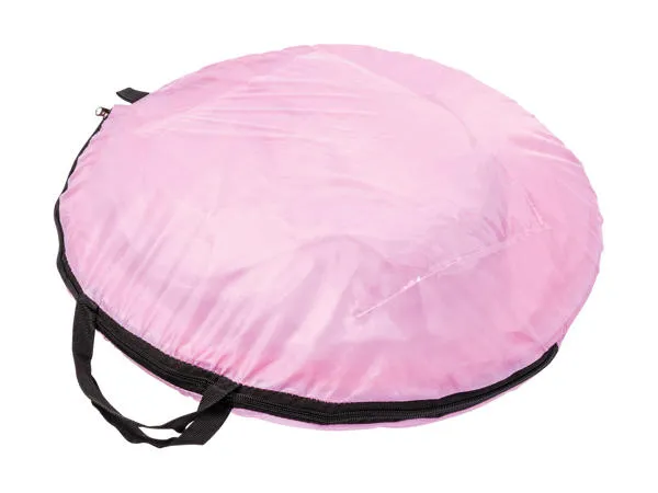 Палатка за игра с тунел 3в1, шарена/розова, саморазгъваща се, 280х80х100см 9