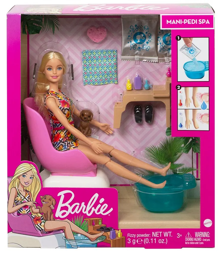 Кукла Barbie - Игрален комплект: Салон за маникюр 1