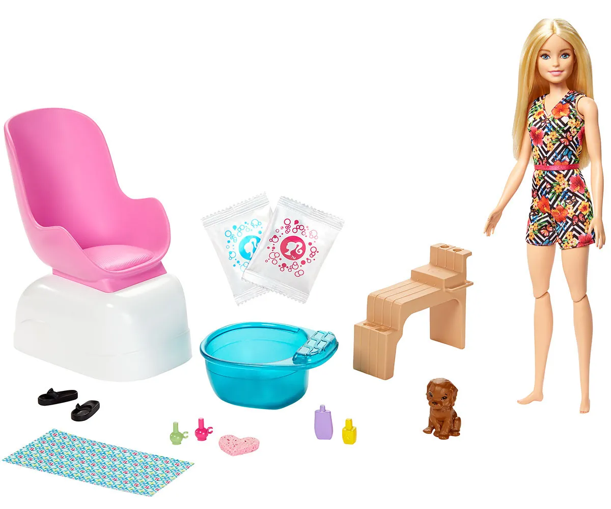 Кукла Barbie - Игрален комплект: Салон за маникюр 2