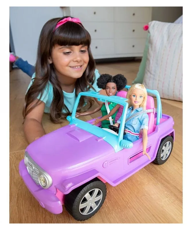 Кукла Barbie - Автомобил, джип кабрио 7