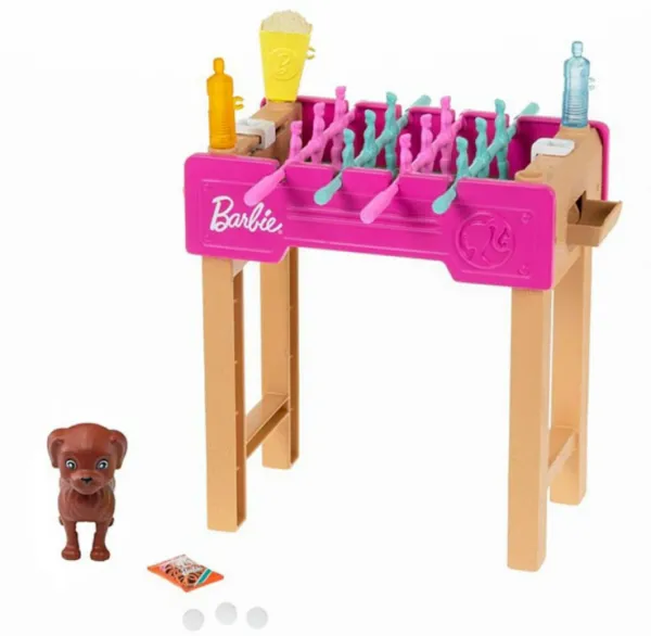 Barbie - Мини игрален комплект, футболна маса 1
