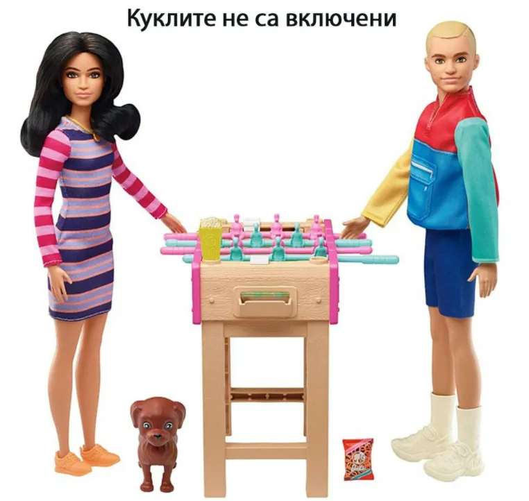 Barbie - Мини игрален комплект, футболна маса 4