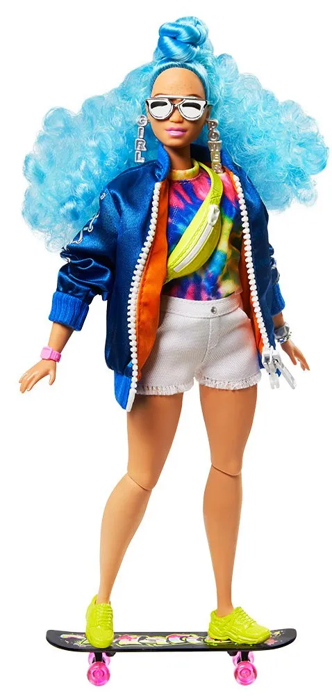 Кукла Barbie - Екстра: Синя къдрава коса 3
