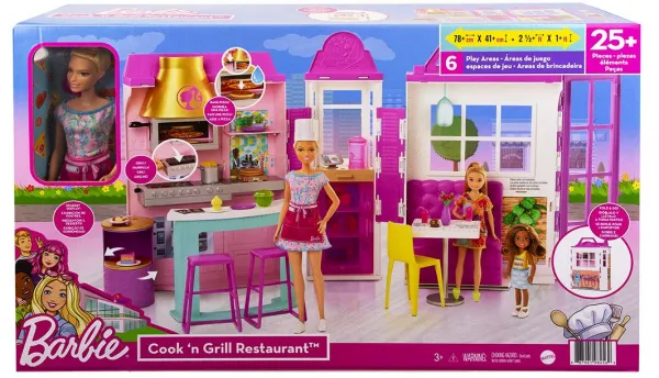 Кукла Barbie - Комплект кукла с ресторант 1