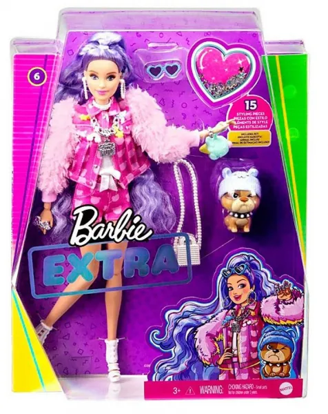 Кукла Barbie - Екстра: С лилавосиня коса 1