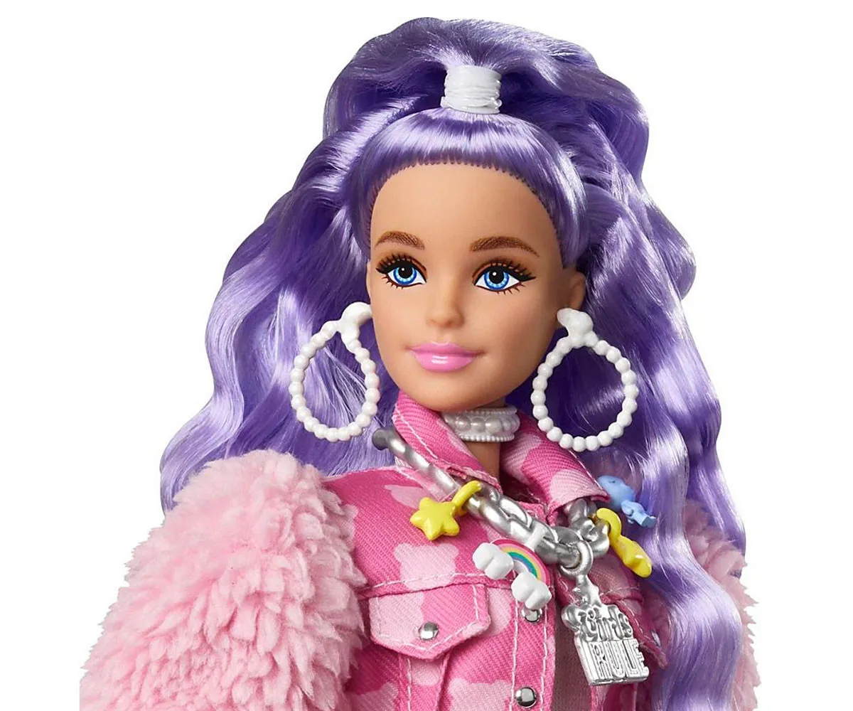Кукла Barbie - Екстра: С лилавосиня коса 4