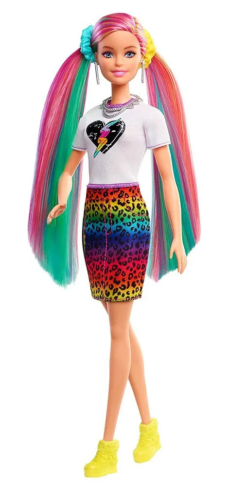Кукла Barbie - Леопардова коса с дъга 4