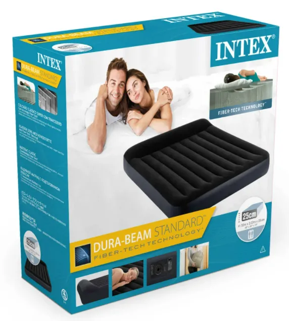 Надуваем матрак с вградена помпа INTEX Pillow Rest Classic, 152 х 203 х 25 см. 8