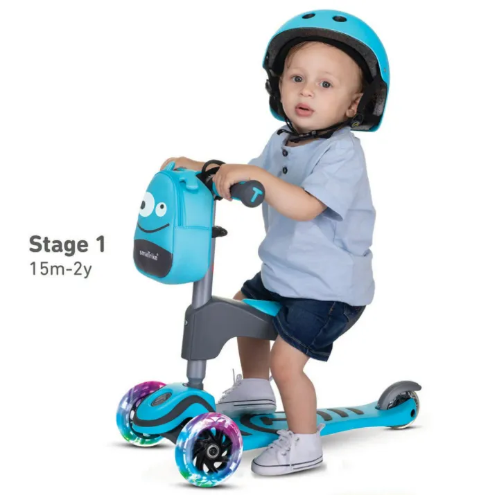 Детски скутер smarTrike Т1 със седалка или без , син 6