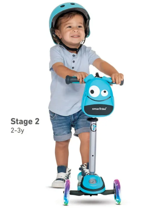Детски скутер smarTrike Т1 със седалка или без , син 7