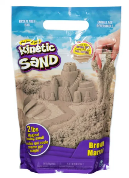 Kinetic Sand/Кинетичен пясък  - Пликче, кафяв цвят, 0,907кг