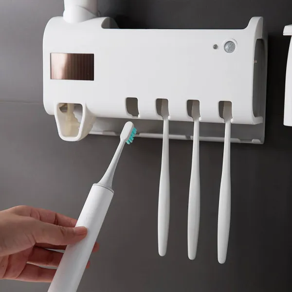 4в1 Мултифункционален UV стерилизатор дезинфекциращ четките за зъби USB ЗАРЕЖДАНЕ  4
