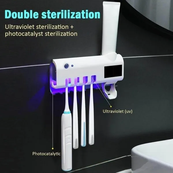 4в1 Мултифункционален UV стерилизатор дезинфекциращ четките за зъби USB ЗАРЕЖДАНЕ  6