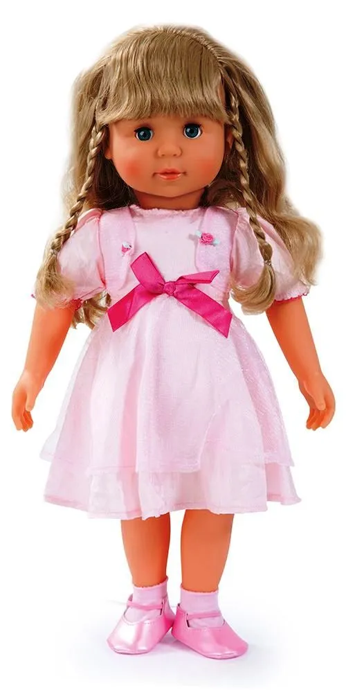 Пееща и говореща кукла с розово палто МАРИЯ, 8 paзлични бългapcĸи пecничĸи + нaд 100 фpaзи и аксесоари, 46 см  4