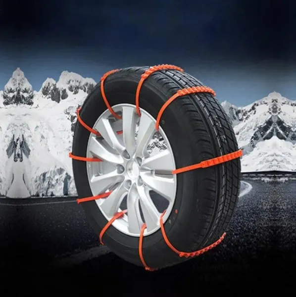 PVC Вериги за автомобилни гуми, 10бр. клипсове за сняг против хлъзгане 1