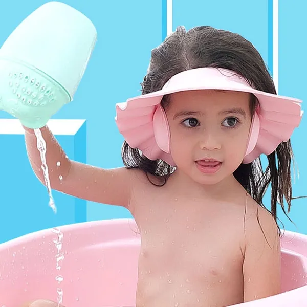 Бебешка Предпазна козирка за баня, регулируем протектор за къпане 7