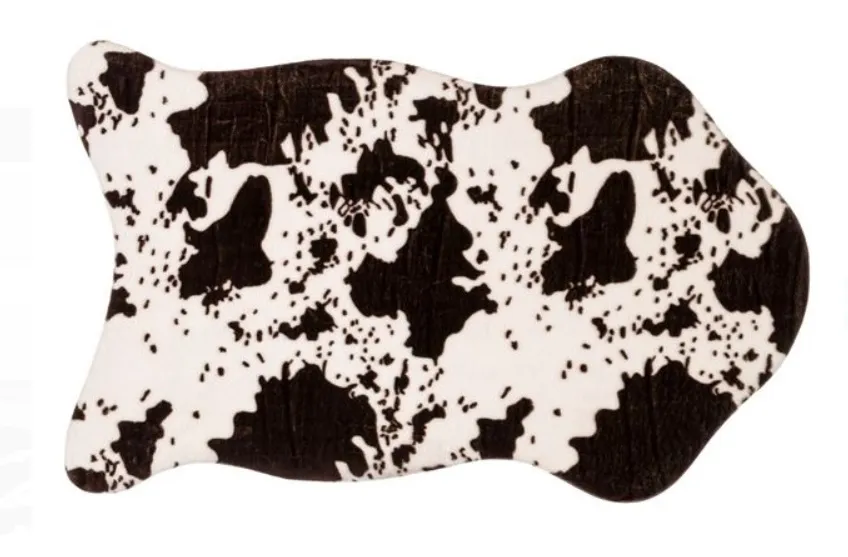 Меко декоративно килимче, имитация на кожа, 75x125см 2