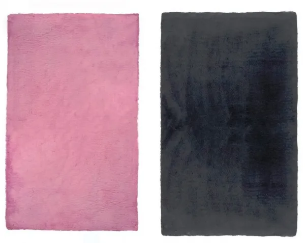 Меко декоративно килимче с противохлъзгаща обратна страна, два цвята, 75х120см 1