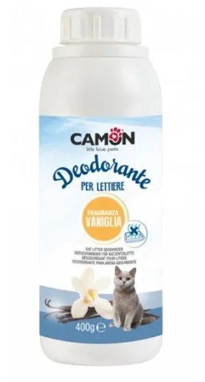 Camon Deodorant for Litter Trays - Дезодорант за котешка тоалетна с аромат на ванилия - 400гр.