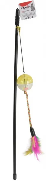 Camon Fishing Rod With Rattle Ball - Играчка въдица с топче за котка - 46см.