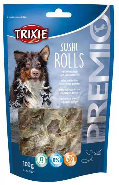 Trixie PREMIO Sushi Rolls Dog Snacks - лакомство за кучета ролца суши - 100гр.