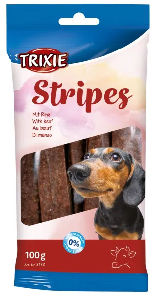 Trixie Stripes - Treats - лакомство за кучета лентички говеждо месо - 10бр./100гр.