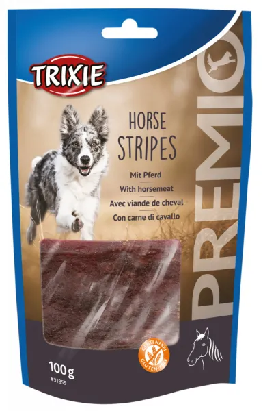 Trixie Premio Horse Stripes - лакомство за кучета ленти с вкус на конско месо - 100гр.