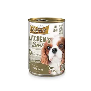 PRINCE KITCHEN'S BEST Дивеч в сос  - мокра храна за кучета с дивеч в сос - 415гр.