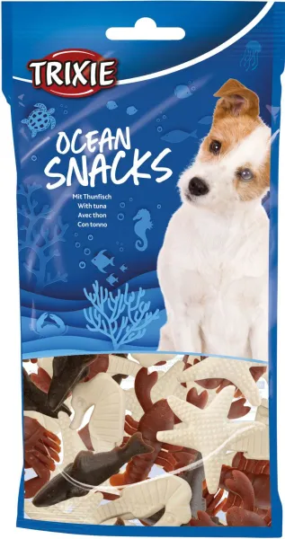 Trixie Ocean Snacks for Dogs - лакомствоза кучета във формата на морски животинки с пилешко месо - 100гр.