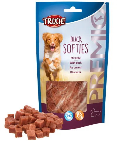 Trixie PREMIO Duck Softies - лакомство за кучета Premio кубчета с патешко месо - 100гр.