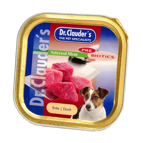 Dr. Clauder’s Selected Meat Ente -  мокра храна за кучета с патешко/Pre Biotics/ - 100гр.