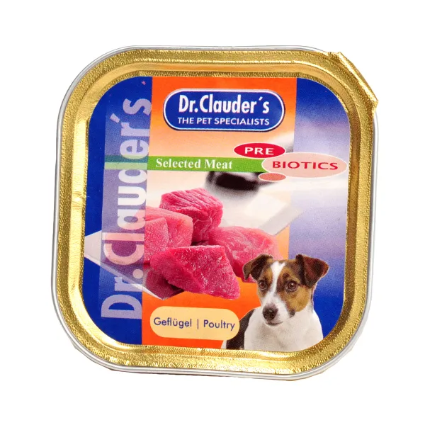 Dr. Clauder’s Selected Meat Geflugel - мокра храна за кучета с пиле /Pre Biotics/ - 100гр.