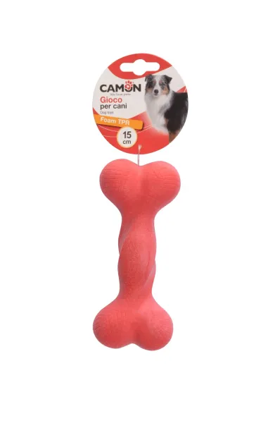 Забавна играчка от пяна TPR за кучета във формата на кокал 15см.
