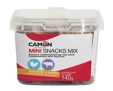 Camon Snack box Mini Hearts - Мини лакомства за кучета с пилешко и говеждо месо - 140гр.