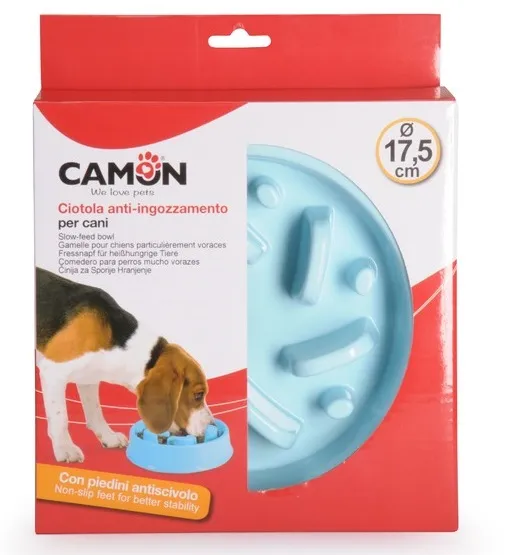 Camon Rectangular slow-feed bowl - купа за лакоми кучета - 17.5см.