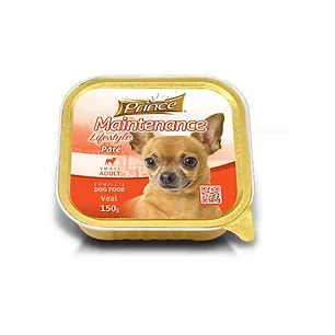 PRINCE PATÈ FOILS Veal SMALL ADULT - мокра храна за кучета с телешко - 150гр.