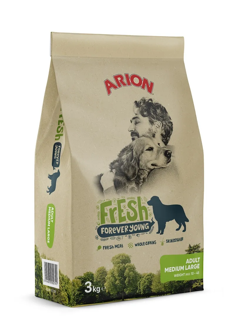 ARION FRESH Adult Medium & Large Breed - суха храна за кучета от средни и едри породи - 12кг.