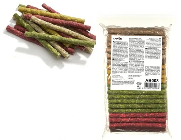 Camon Coloured munchy sticks - лакомство за кучета цветни солети микс - 100бр.